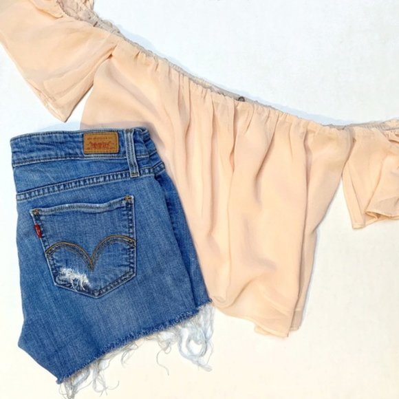 Off The Shoulder Flowy Crop Top | Forever 21 - Picture 2 of 5